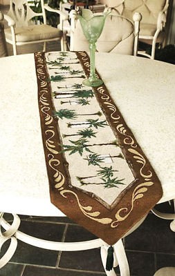 Palm Breeze ~ Palm Trees Tapestry Table Runner