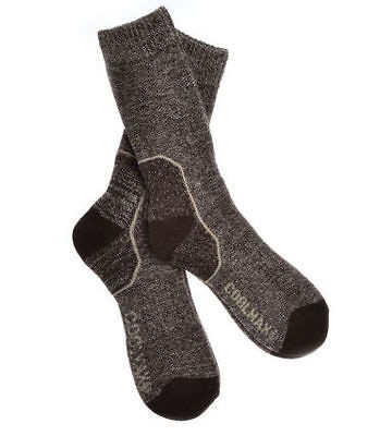 Pairs of Mens Brown Wool Coolmax Walking Socks  Hiking