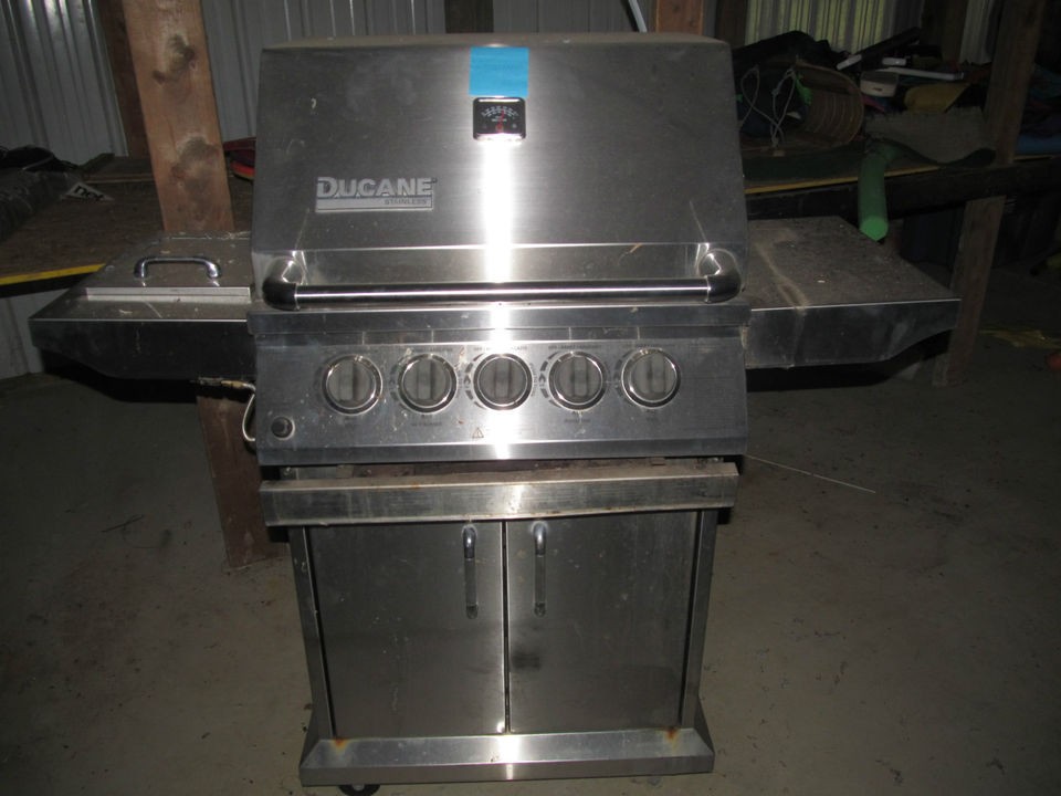 Ducane Stainless Steel 3 Burner Grill w/ Rotisserie and side Burner