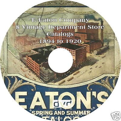 Eaton Department Stores   Eight Catalogs on DVD ღ 