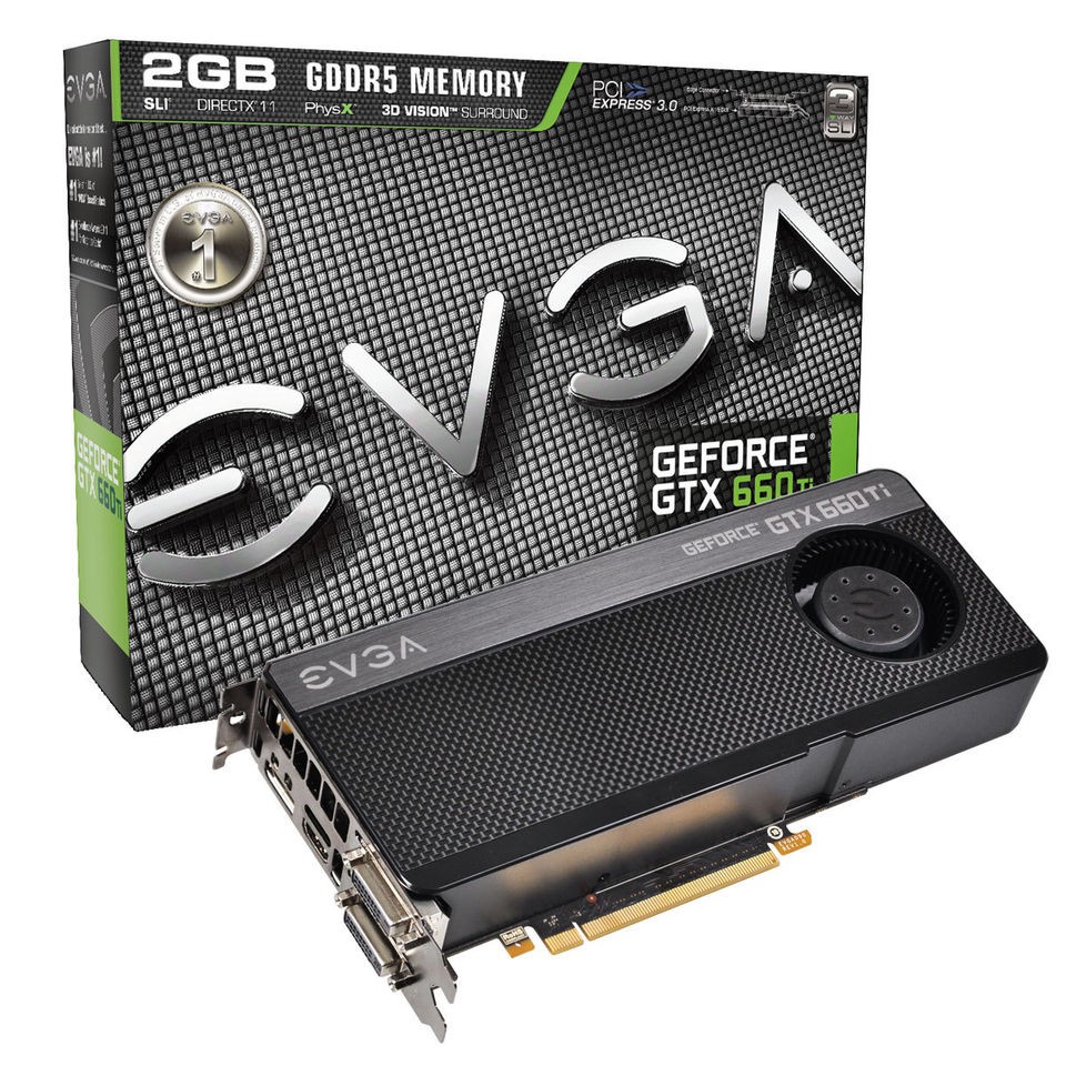 EVGA GeForce GTX 660 Ti 2GB PCI Express SLI   02G P4 3660 KR   NEW IN 