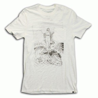 RICK GRIFFIN HURLEY VINTAGE STYLE TSHIRT JESUS WALKING ON WATER