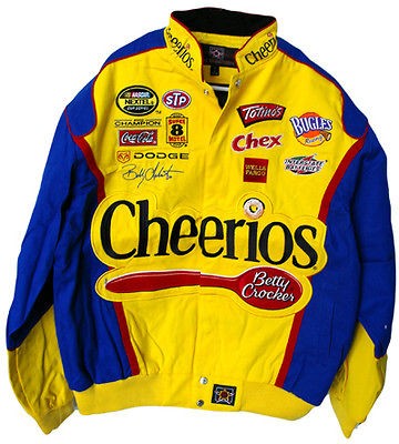 CHEERIOS NASCAR COTTON TWILL JACKET Brand New