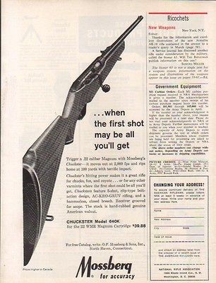 1964 MOSSBERG AD CHUCKSTER MODEL 640 K 22 RIFLE