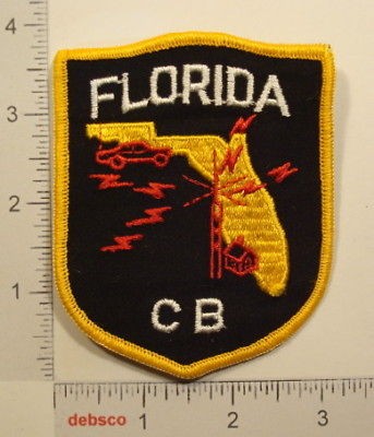 Vintage FLORIDA CB OPERATOR Ham Radio Embroidered PATCH