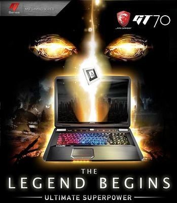 MSI GT70 0NE 276US Core i7 i7 3610QM 750GB + 256 GB SSD 4GB GTX 680M 