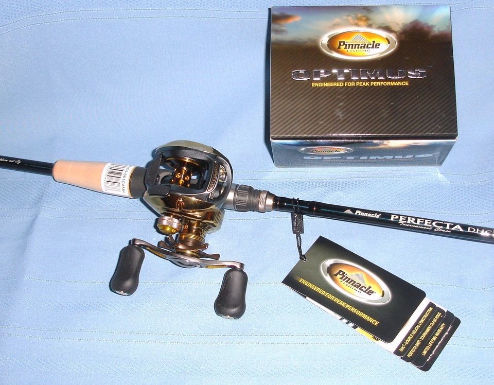 Pinnacle Professional Baitcaster Tournament Rod Reel Combo Optimus 