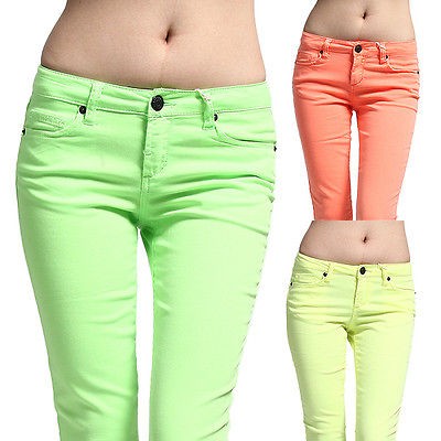 neon jeans in Jeans