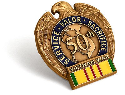 VIETNAM 50TH IN THEATRE VNSM LAPEL PIN