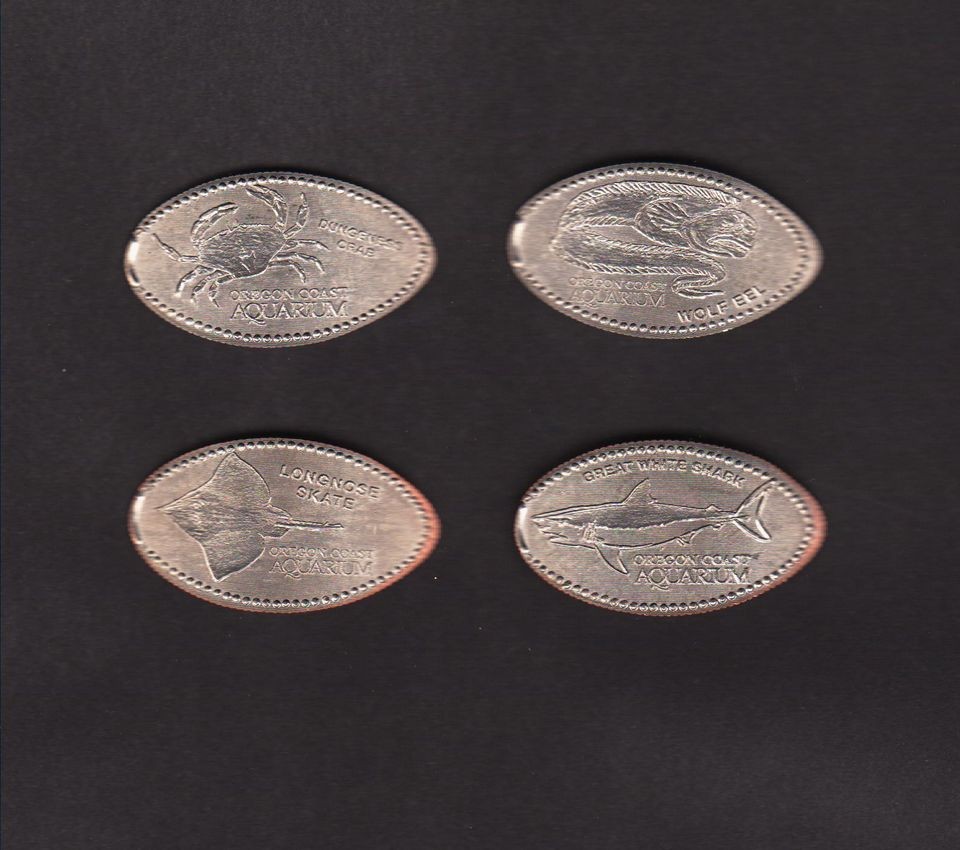 Oregon Coast Aquarium Elongated Quarter Set; Newport, Oregon