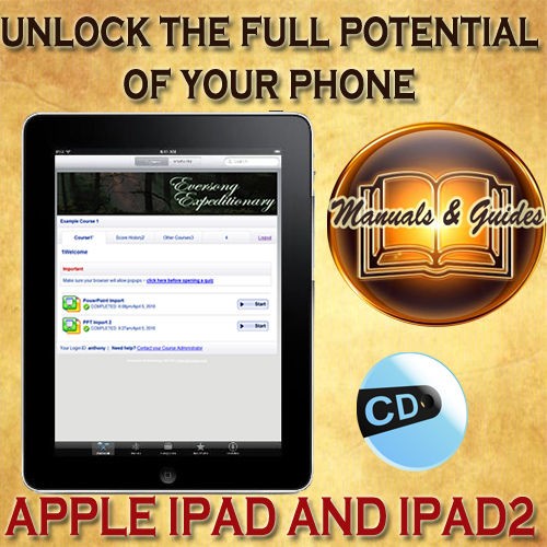 APPLE IPAD   IPAD 2 USER GUIDE MANUAL/VIDEO TUTORIALS & SOFTWARES ON 