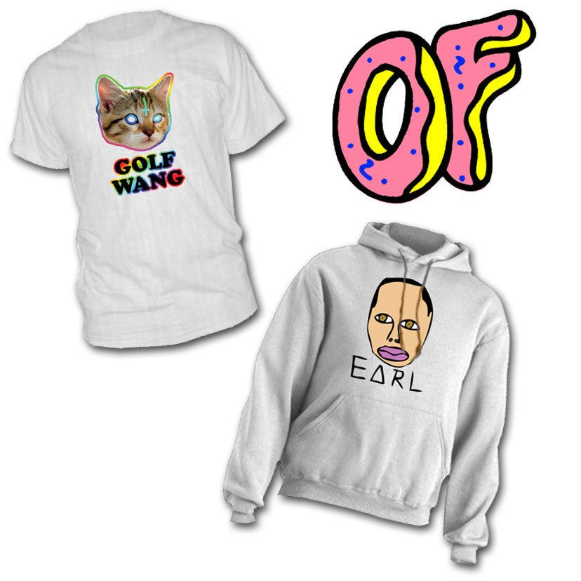   WANG & EARL T Shirt + Hoodie + Sticker Combo odd future ofwgkta decal
