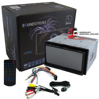 SOUNDSTREAM VR 769NB 2DIN MULTIMEDIA DVD RECEIVER W/DETACHABLE 7LCD 