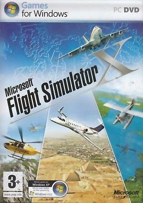 MICROSOFT FLIGHT SIMULATOR X FOR PC XP/VISTA/7 NEW