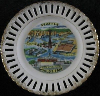 Seattle Worlds Fair Souvenir Collector Plate 6 VGC