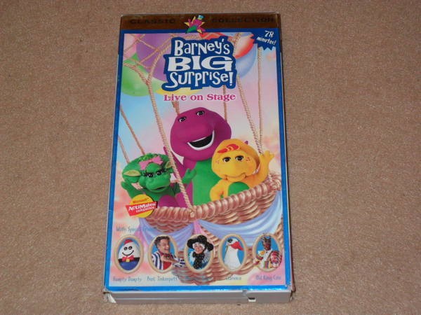 Barney VHS Video Barneys Big Surprise Live On Stage