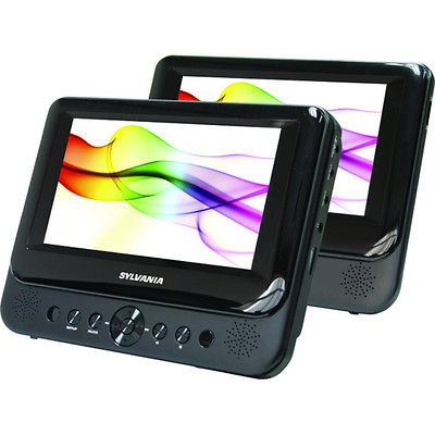 Sylvania SDVD8706RB 7 Dual screen Portable DVD Player (Factory Re 