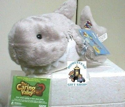 SHARK full size Webkinz Caring Valley interactive pet with sealed 