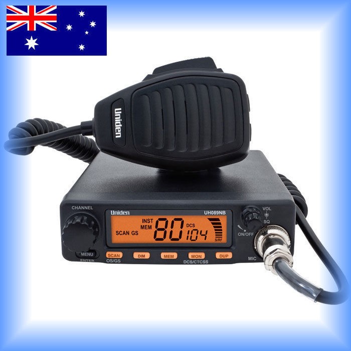 Uniden 5W CB UHF Radio 77 Ch Compact Size LCD display 18km Range 3yr 