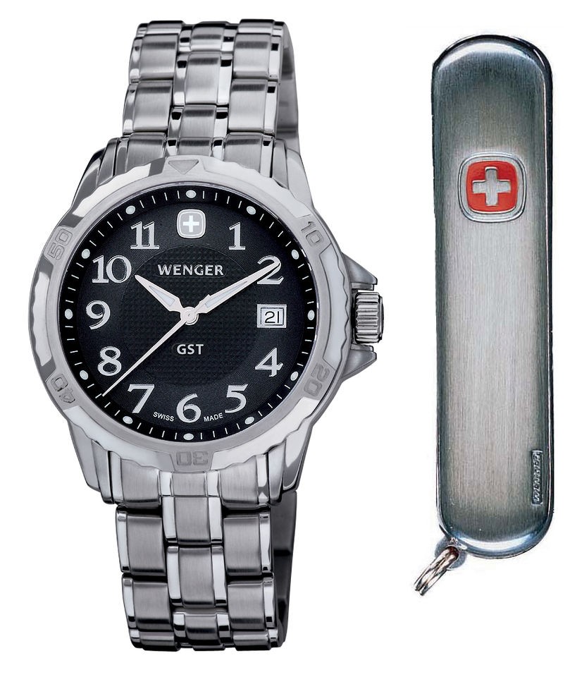 Wenger 68236 Gift Set 78236 GST Swiss Watch and 16668 Esquire Swiss 