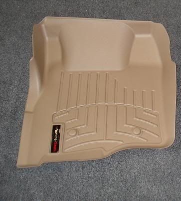 WeatherTech 451201 Tan Front Floor Mats (USED) 2008 2010 Ford F 250/F 