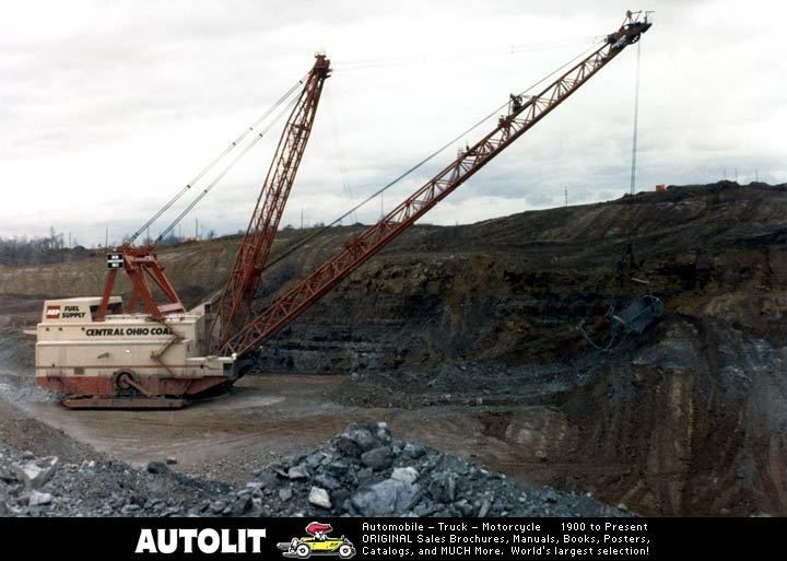 1975 ? Central Ohio Coal Dragline Crane Photo