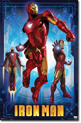 2010 MARVEL IRON MAN MOVIE MARK IV 22x34 NEW SUPER HERO POSTER FREE 