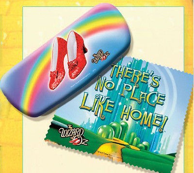 WIZARD of OZ Ruby Slippers EYEGLASS CASE Theres No Place Like Home 