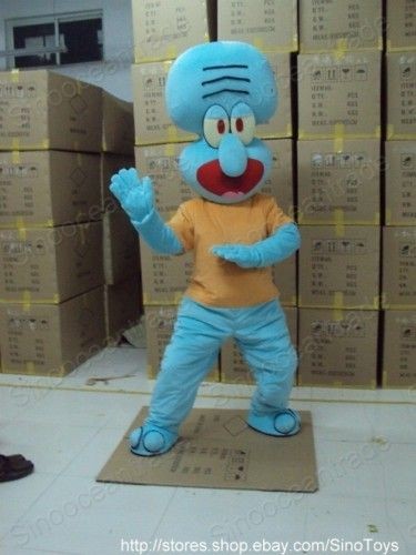 Squidward Tentacles Octopus Mascot Costume Outfit EPE