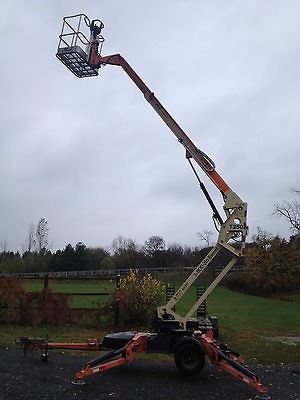 2005 JLG T 350 35 TOWABLE ARTICULATING BOOM MAN AERIAL LIFT GENIE 