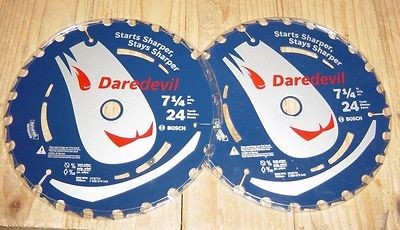 Bosch DCB724AB 7 1/4 24th ATB Framing Saw Blade 5/8/Dia 2 Blades 