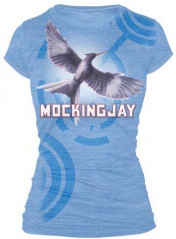 The Hunger Games   Mockingjay Bookart Womans T Shirt Juniors