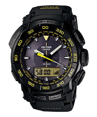 LATEST Casio PROTREK SOLAR TRIPLE SENSOR 330FT WATER RESISTANT PRG550 