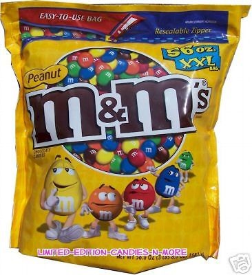 Huge XXL Bag M&M Peanut M&Ms M&Ms 3lb ~ 1587g ~ 56oz