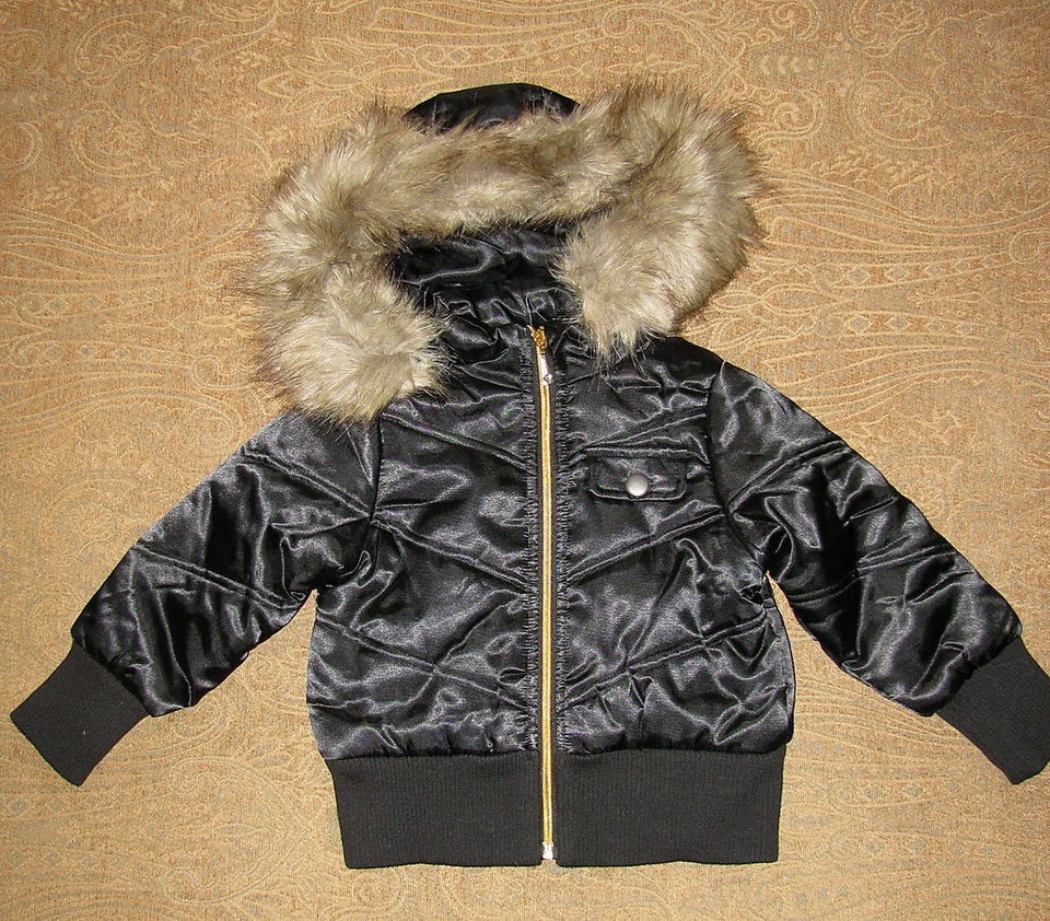 Girls Hooded Bomber Jacket (G Unit Prototype) Black 3T