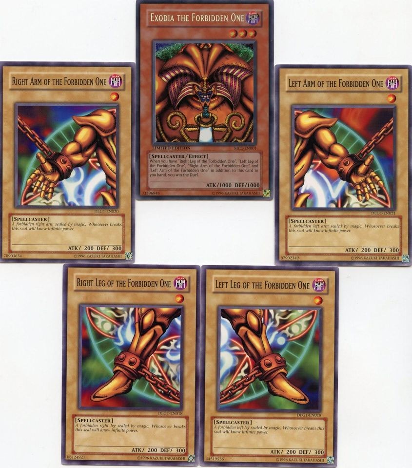 exodia cards