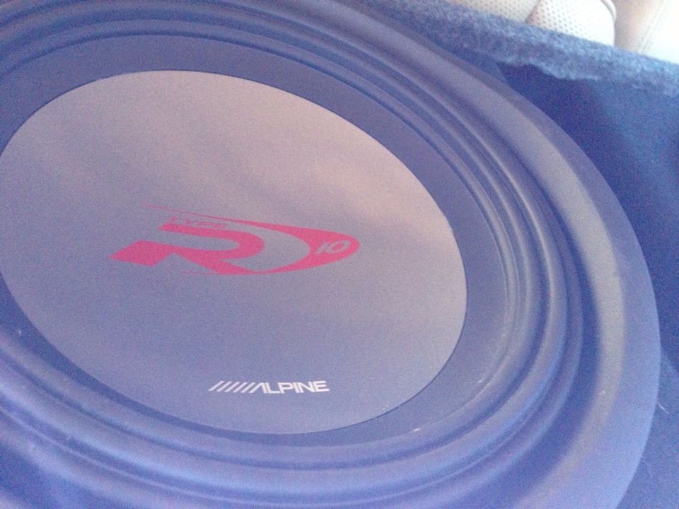 Alpine Type R SWR 1042D 1 Way 10 Car Subwoofer