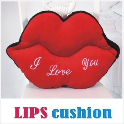 Lips Cushion Pillow gift doll toy bed sofa fabric