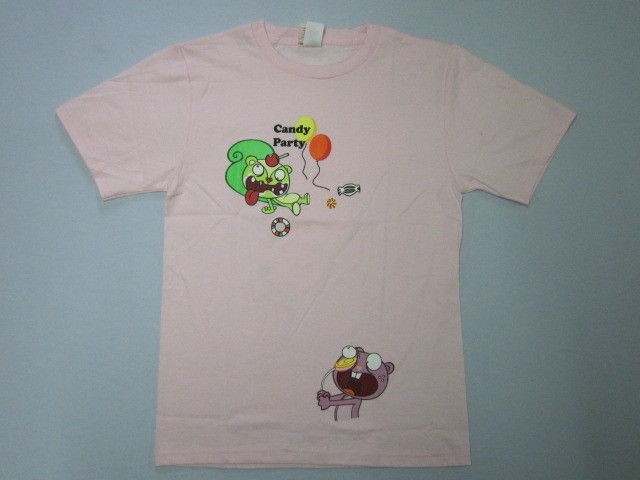 HAPPY TREE FRIENDS Candy Party Nutty & Toothy Pink Girly Girls T Shirt 