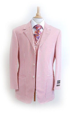 mens seersucker suit in Suits