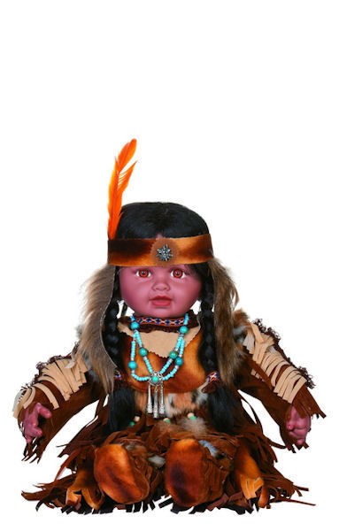 TOLINKA 22 Vinyl Indian Toddler Golden Keepsakes Doll