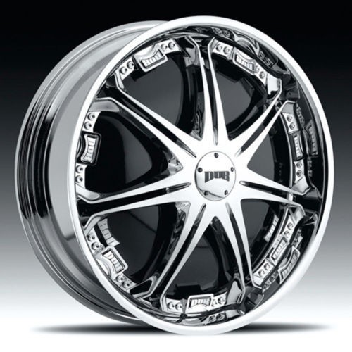 28 DUB STALLION SPINNER CHROME WHEEL SET