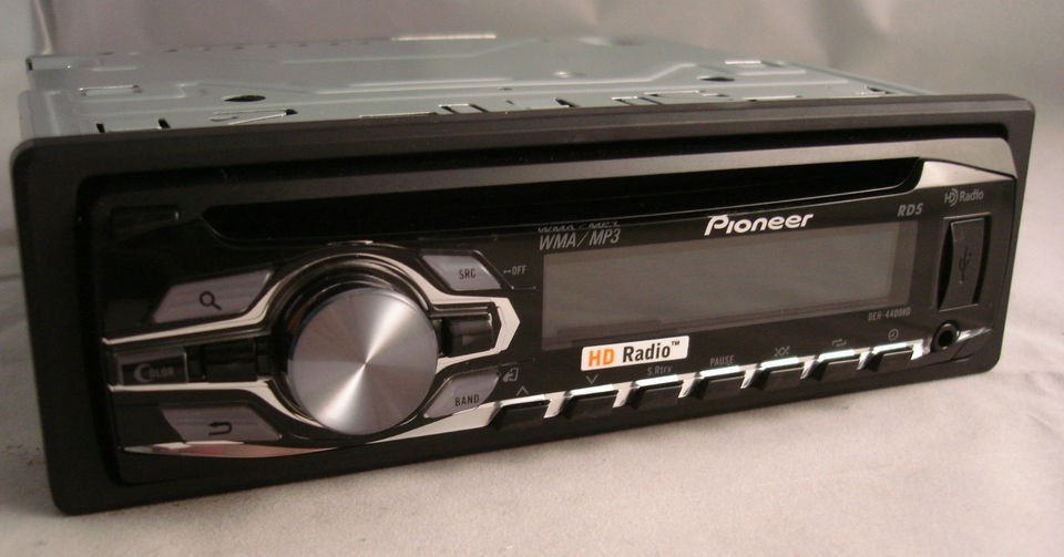 PIONEER DEH 4400HD CAR CD//USB STEREO PLAYER,HD  UNIT + FACEPLATE 