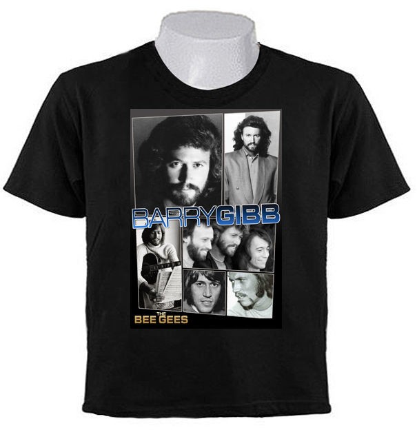 BARRY GIBB BEE GEES Tribute T SHIRTS POP THE BEST ROCK BAND Collage 