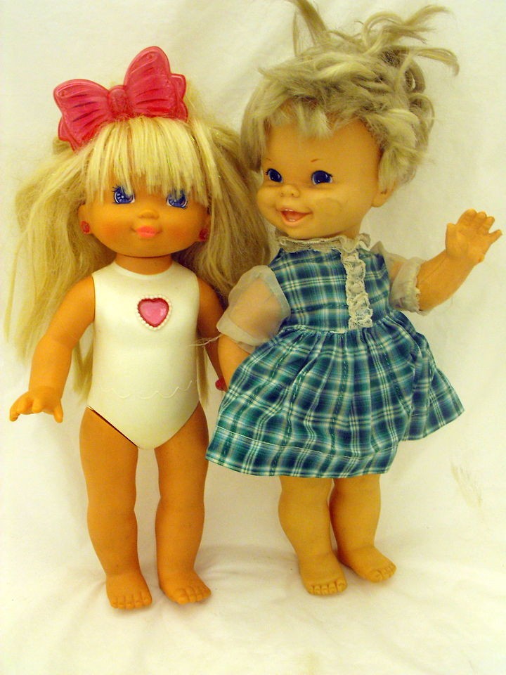 VTG Lot of 2 Mattel Dolls, 1   1972, 1 1988 P J Sparkles