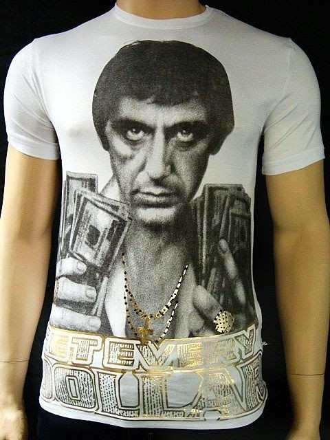 DG GABBANA TO​NY MONTANA SCARFACE T SHIRT SIZE SMALL