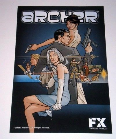   Channel Promo Postcard COMIC CON 2012 Adam Reed Judy Greer Aisha Tyler