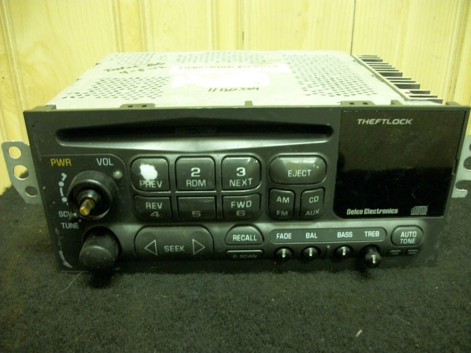 Stereo Radio AM FM CD Player Chevy Olds GMC 1996 2002 TESTED