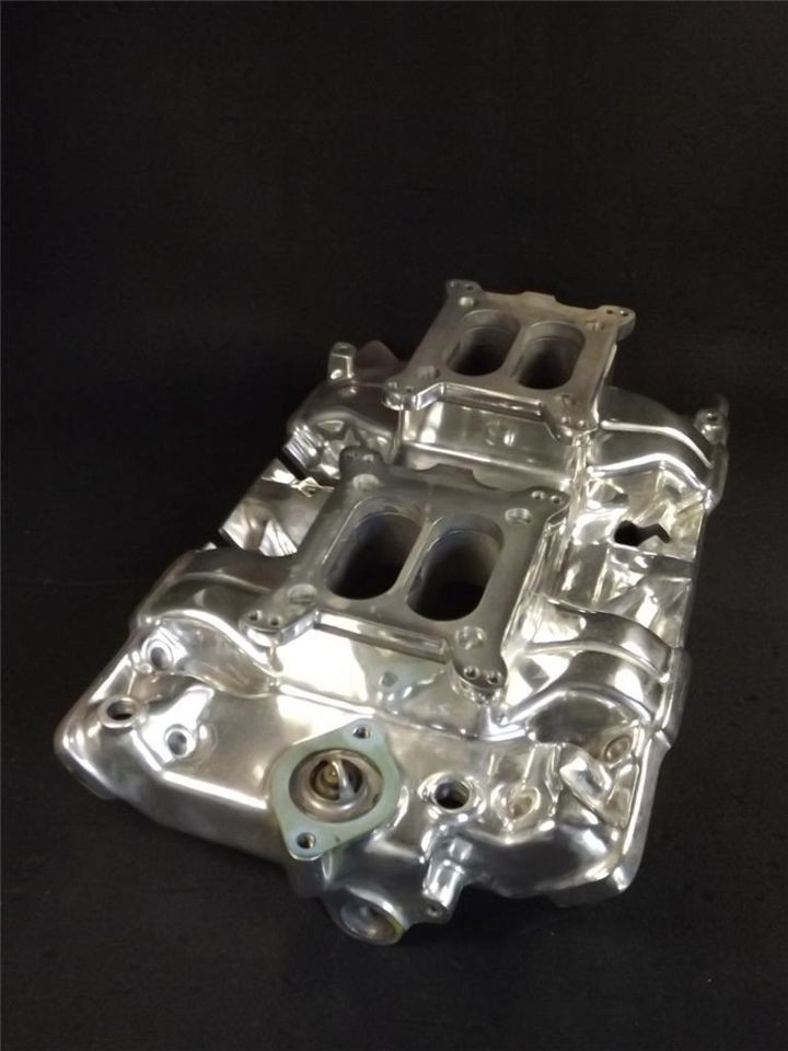 NEW OFFENHAUSER 1957 64 PONTIAC DUAL QUAD HI RISE 2x4 FULLY POLISHED 