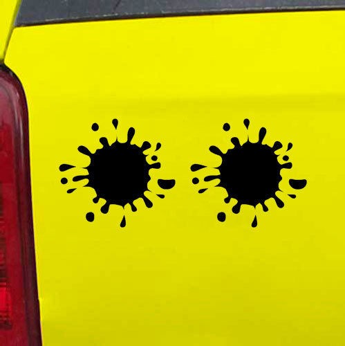 Paint Splatter Paintball Decal Sticker   24 Colors   8.55 x 3.75 